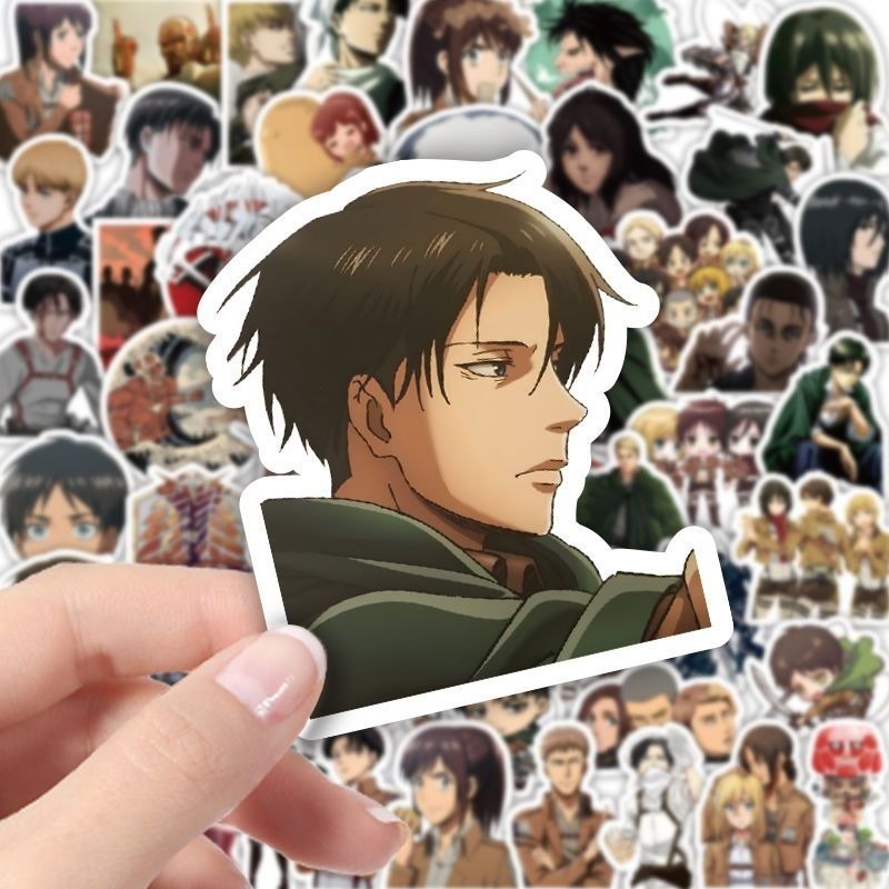 60 ชิ้นสติกเกอร์อนิเมะ Attack  - Luggage Cover Protector บทวิจารณ์และราคา