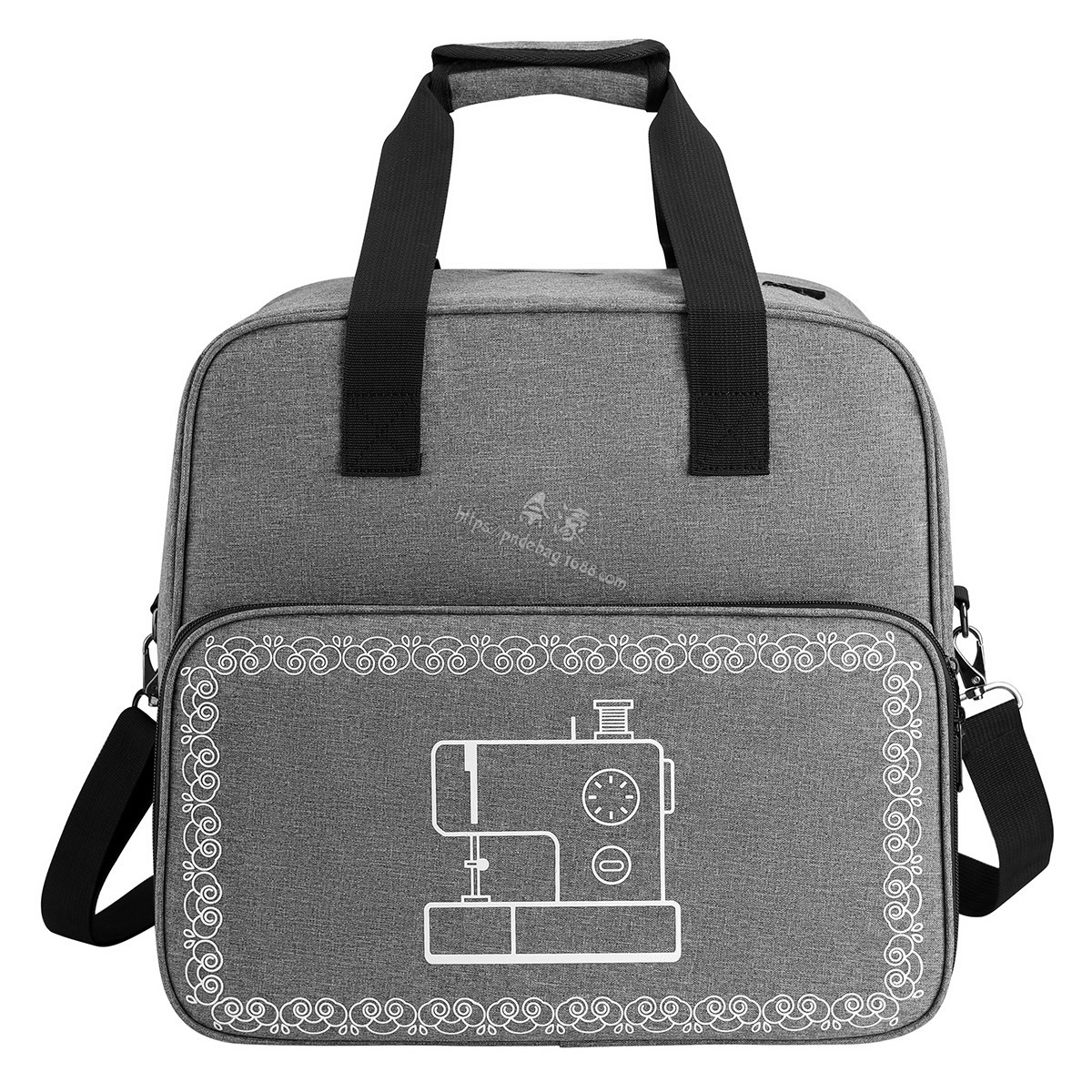 จักรเย็บผ้าขนาดใหญ่กระเป๋าสีเท - Travel Accessories Organizer Bag บทวิจารณ์และราคา