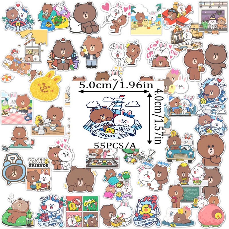 สติกเกอร์ตกแต่งลายอนิเมะ LINE  - Luggage Cover Protector บทวิจารณ์และราคา